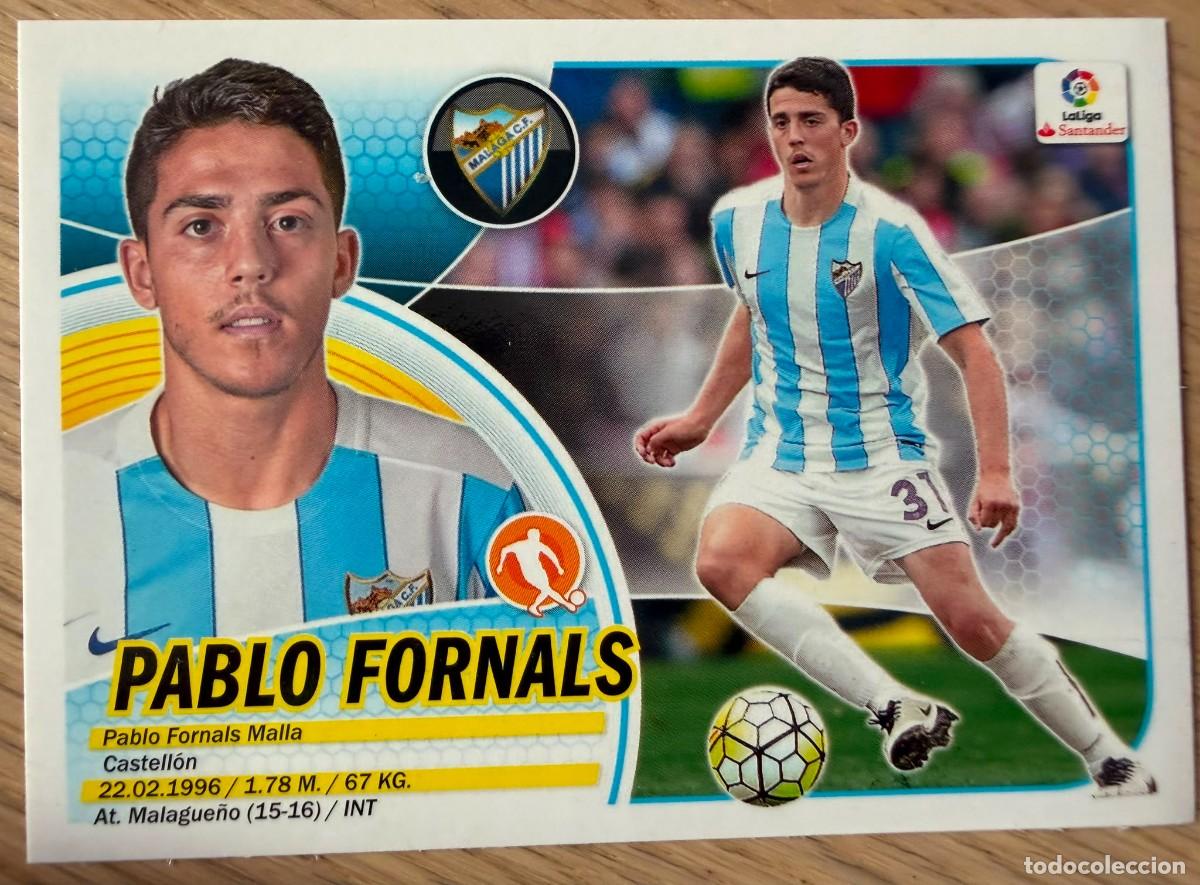 Cromos de f&uacute;tbol: 12A 12 A PABLO FORNALS MALAGA 16 17 2016 2017 LIGA SANTANDER COLECCIONES ESTE SIN PEGAR STICKER