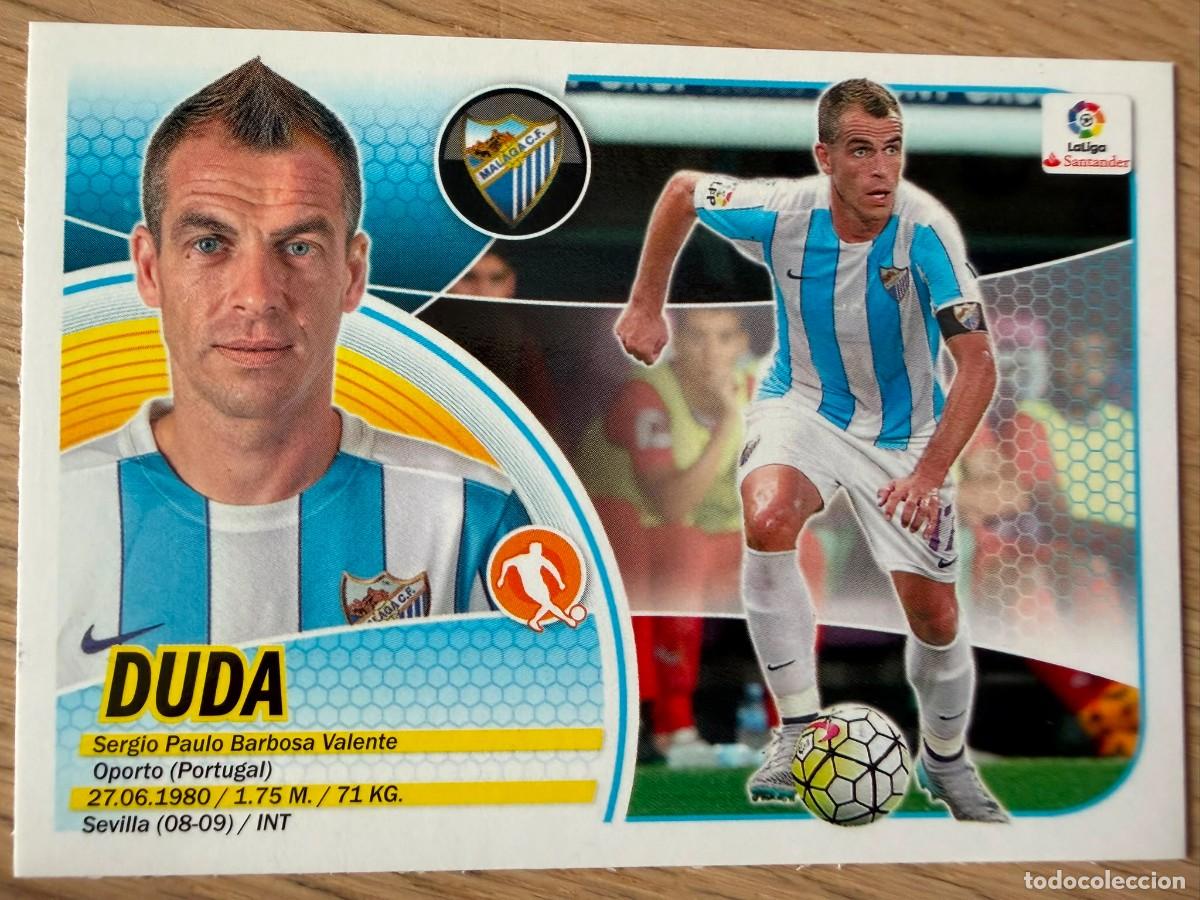 Cromos de f&uacute;tbol: 12B 12 B DUDA MALAGA 16 17 2016 2017 LIGA SANTANDER COLECCIONES ESTE SIN PEGAR STICKER