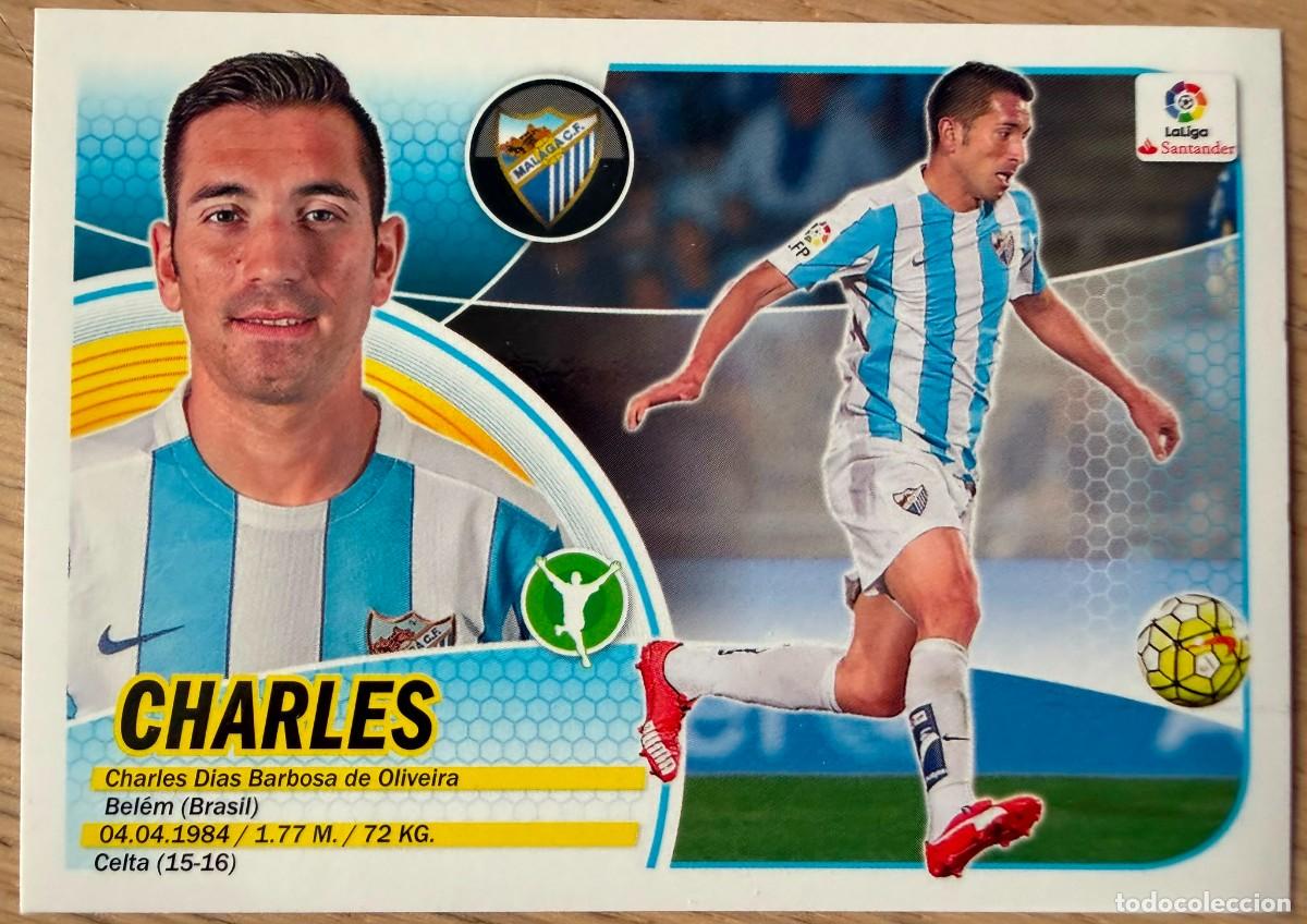 Cromos de f&uacute;tbol: 15 CHARLES MALAGA 16 17 2016 2017 LIGA SANTANDER COLECCIONES ESTE SIN PEGAR STICKER