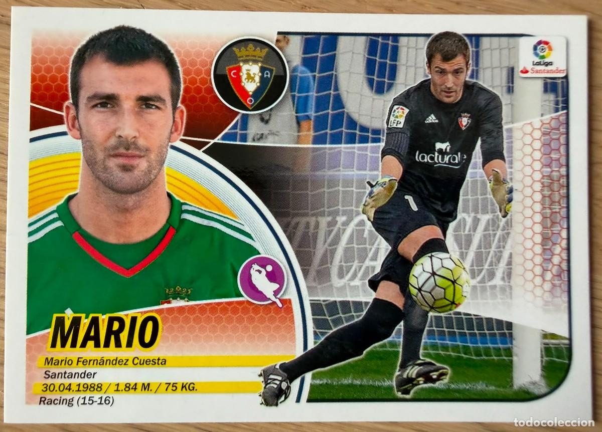 Cromos de f&uacute;tbol: 2 MARIO OSASUNA 16 17 2016 2017 LIGA SANTANDER COLECCIONES ESTE SIN PEGAR STICKER