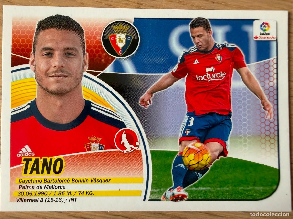 Cromos de f&uacute;tbol: 4 TANO OSASUNA 16 17 2016 2017 LIGA SANTANDER COLECCIONES ESTE SIN PEGAR STICKER