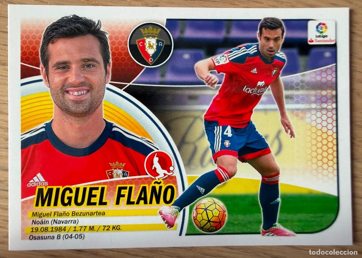 Cromos de f&uacute;tbol: 5 MIGUEL FLA&Ntilde;O OSASUNA 16 17 2016 2017 LIGA SANTANDER COLECCIONES ESTE SIN PEGAR STICKER