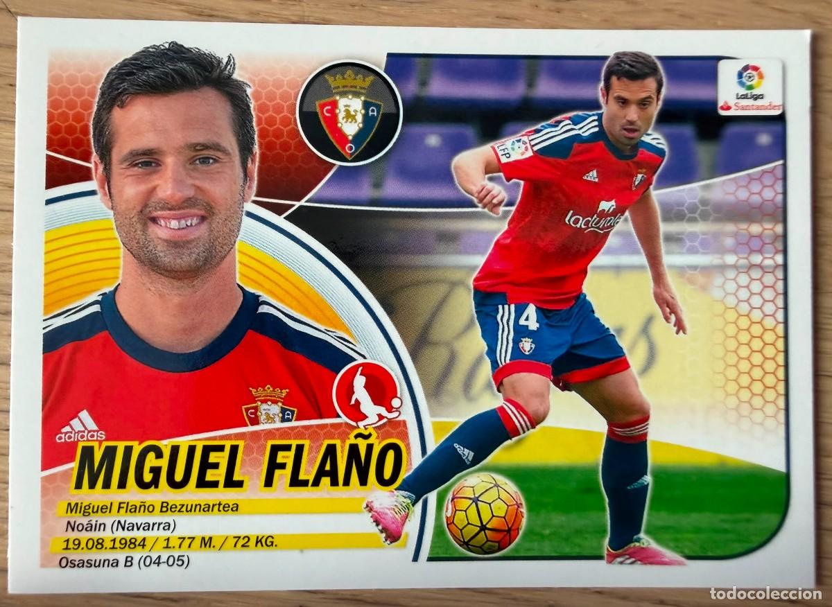 Cromos de f&uacute;tbol: 5 MIGUEL FLA&Ntilde;O OSASUNA 16 17 2016 2017 LIGA SANTANDER COLECCIONES ESTE SIN PEGAR STICKER