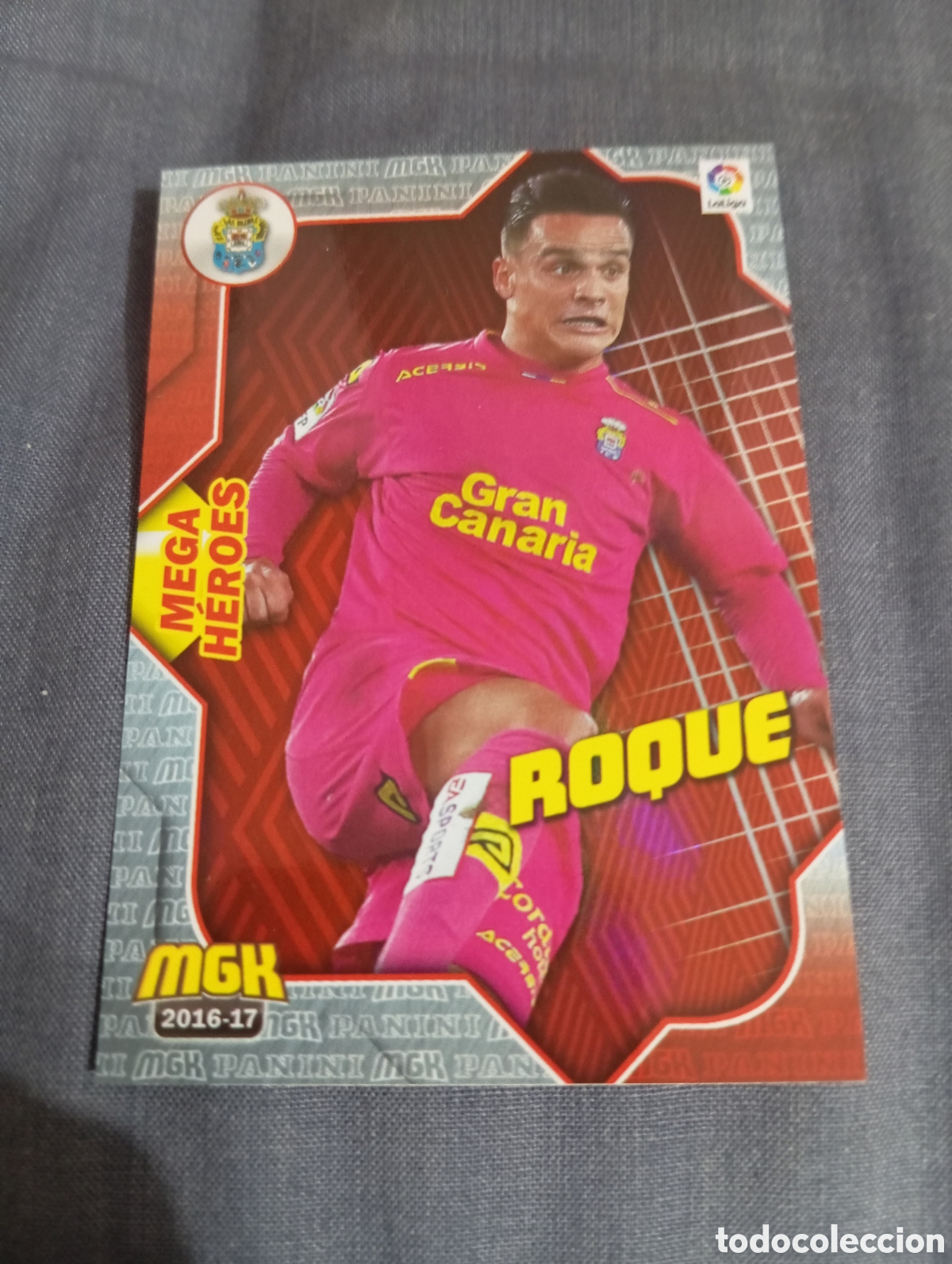Cromos de f&uacute;tbol: Roque Las Palmas MEGA HEROES n&deg;295 / PANINI MEGACRACKS 2016/2017