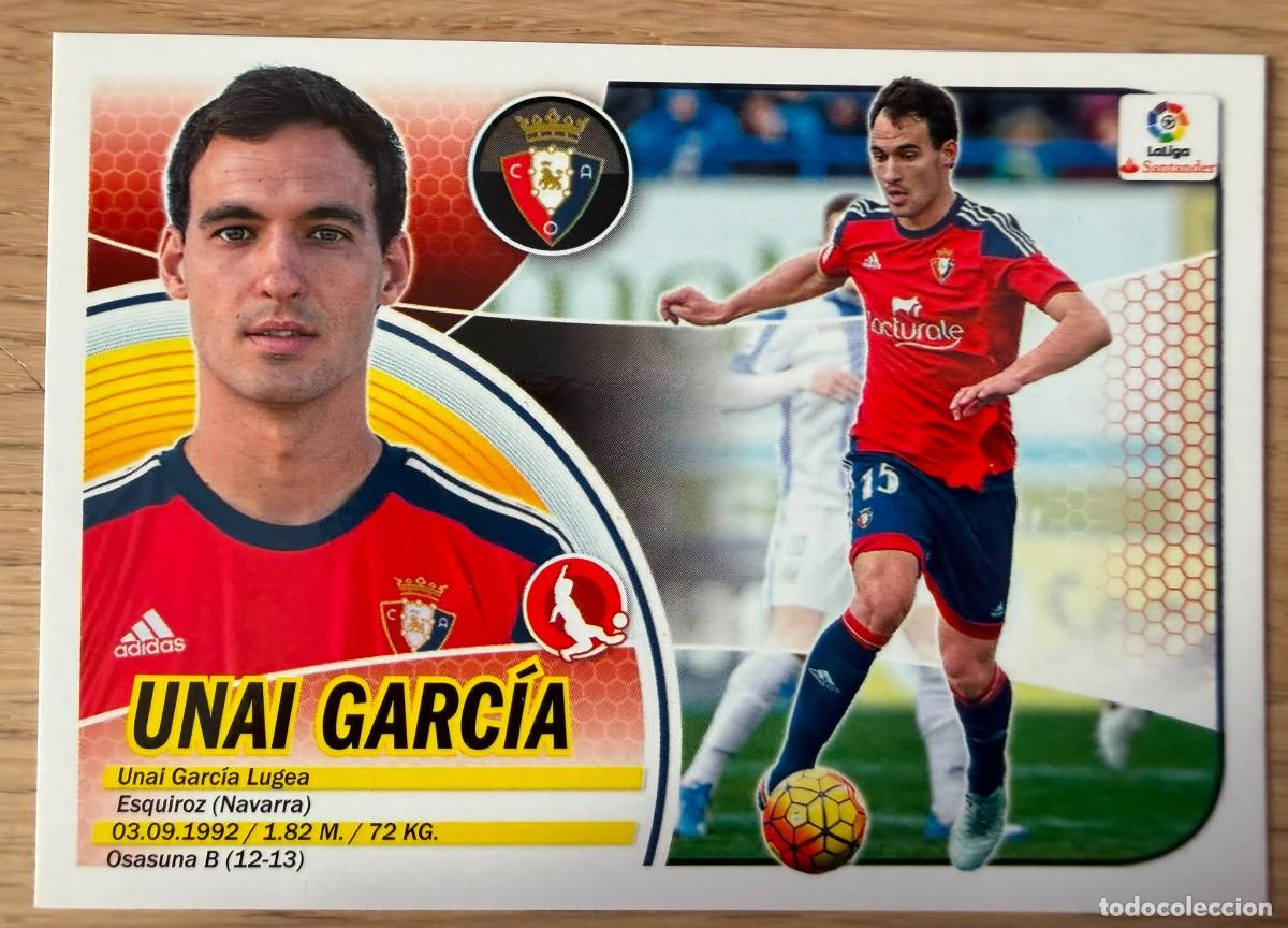 Cromos de f&uacute;tbol: 7 UNAI GARCIA OSASUNA 16 17 2016 2017 LIGA SANTANDER COLECCIONES ESTE SIN PEGAR STICKER