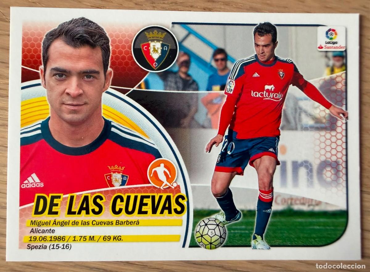 Cromos de f&uacute;tbol: 11 MIGUEL DE LAS CUEVAS OSASUNA 16 17 2016 2017 LIGA SANTANDER COLECCIONES ESTE SIN PEGAR STICKER