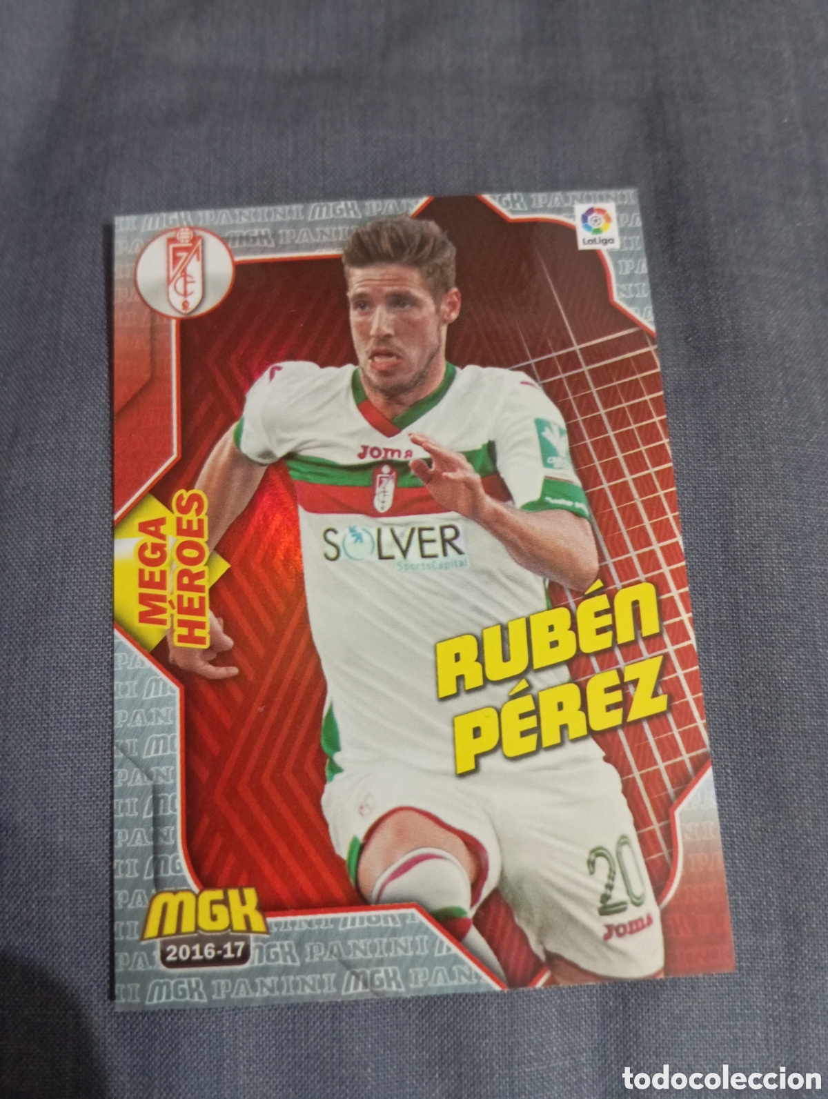 Cromos de f&uacute;tbol: Rub&eacute;n P&eacute;rez Granada MEGA HEROES n&deg;268 / PANINI MEGACRACKS 2016/2017