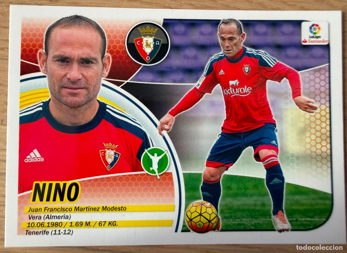 Cromos de f&uacute;tbol: 16 NINO OSASUNA 16 17 2016 2017 LIGA SANTANDER COLECCIONES ESTE SIN PEGAR STICKER