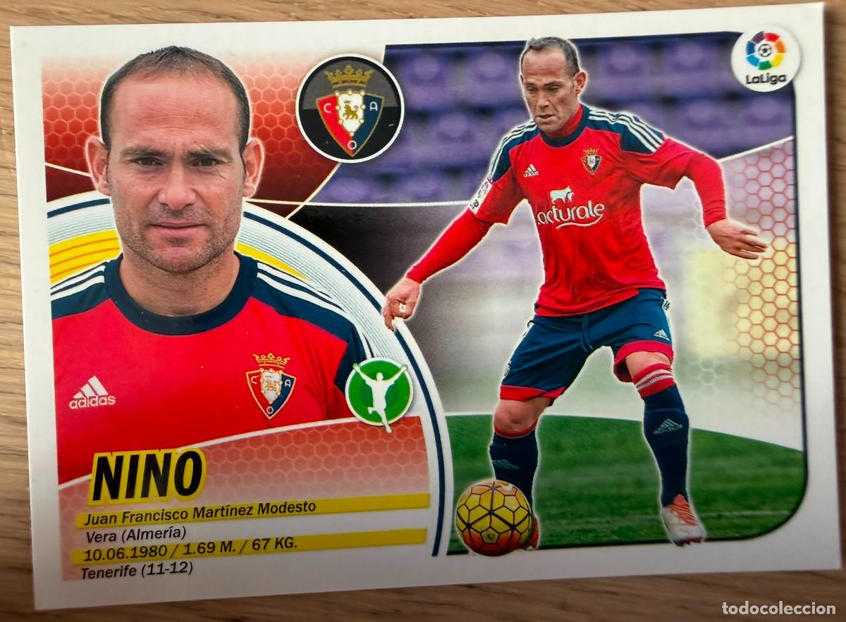 Cromos de f&uacute;tbol: 16 NINO LOGO SOLO LIGA OSASUNA 16 17 2016 2017 LIGA SANTANDER COLECCIONES ESTE SIN PEGAR STICKER