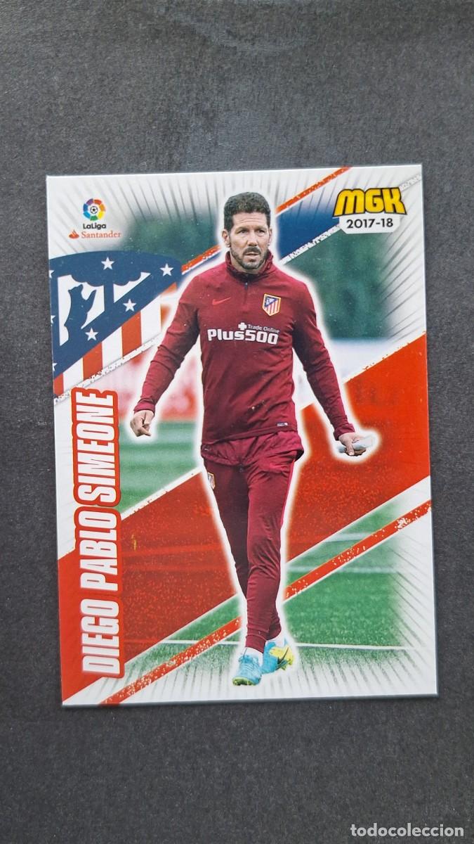 Cromos de f&uacute;tbol: L1 DIEGO PABLO SIMEONE ENTRENADOR ATLETICO DE MADRID 77 PANINI MEGACRACKS 2017 2018 17 18