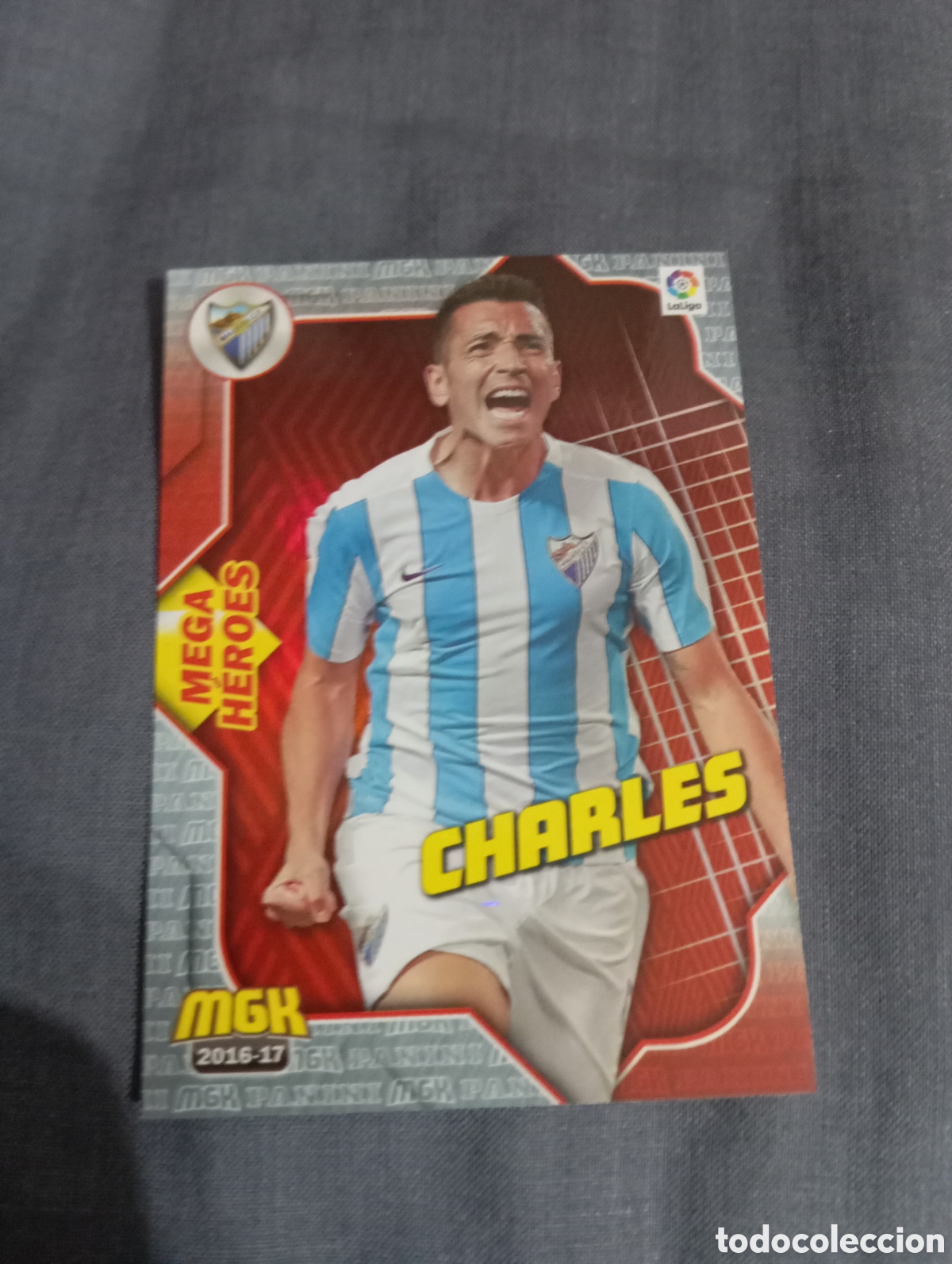 Cromos de f&uacute;tbol: Charles M&aacute;laga MEGA HEROES n&deg;377 / PANINI MEGACRACKS 2016/2017