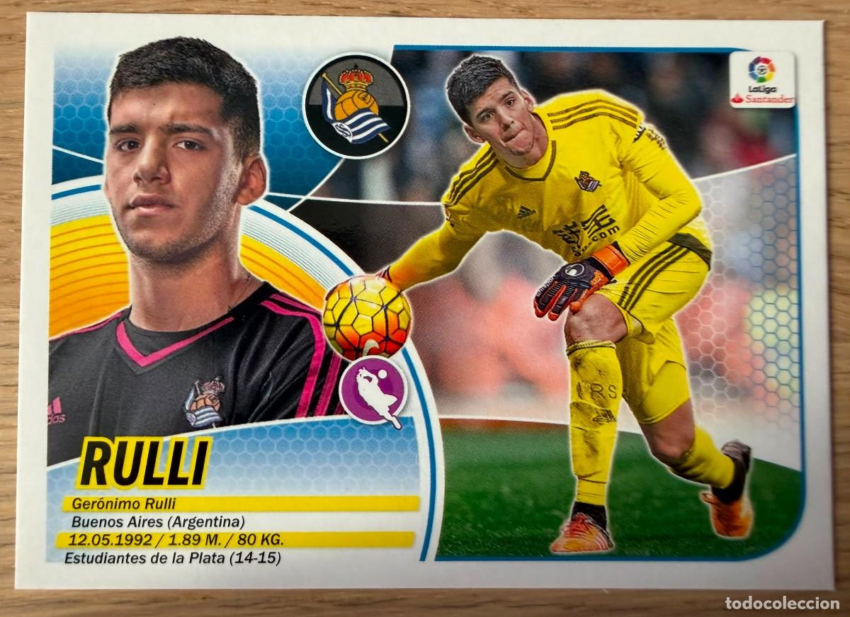 Cromos de f&uacute;tbol: 1 RULLI REAL SOCIEDAD 16 17 2016 2017 LIGA SANTANDER COLECCIONES ESTE SIN PEGAR STICKER
