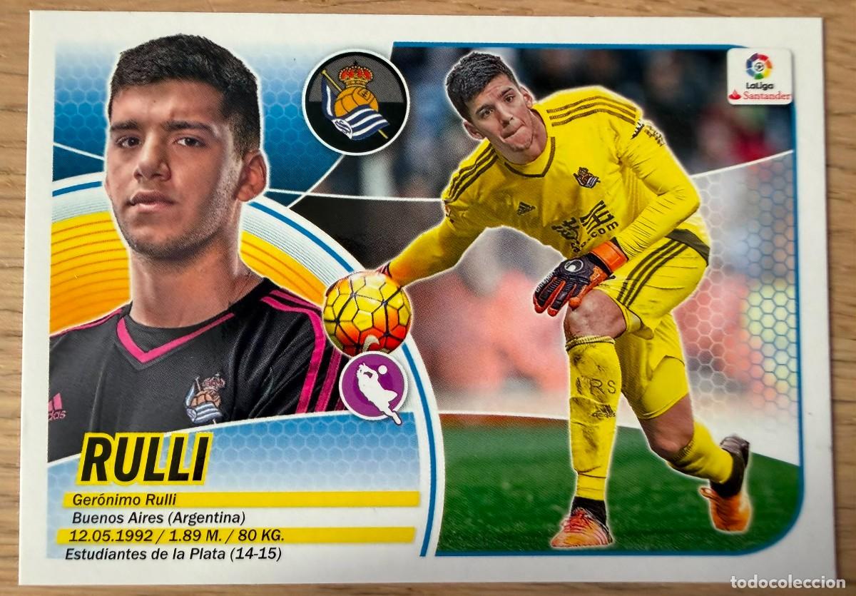 Cromos de f&uacute;tbol: 1 RULLI REAL SOCIEDAD 16 17 2016 2017 LIGA SANTANDER COLECCIONES ESTE SIN PEGAR STICKER