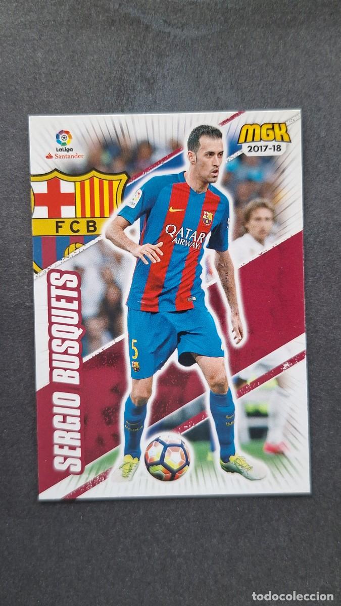 Cromos de f&uacute;tbol: L1 SERGIO BUSQUETS F. C. BARCELONA 90 PANINI MEGACRACKS 2017 2018 17 18
