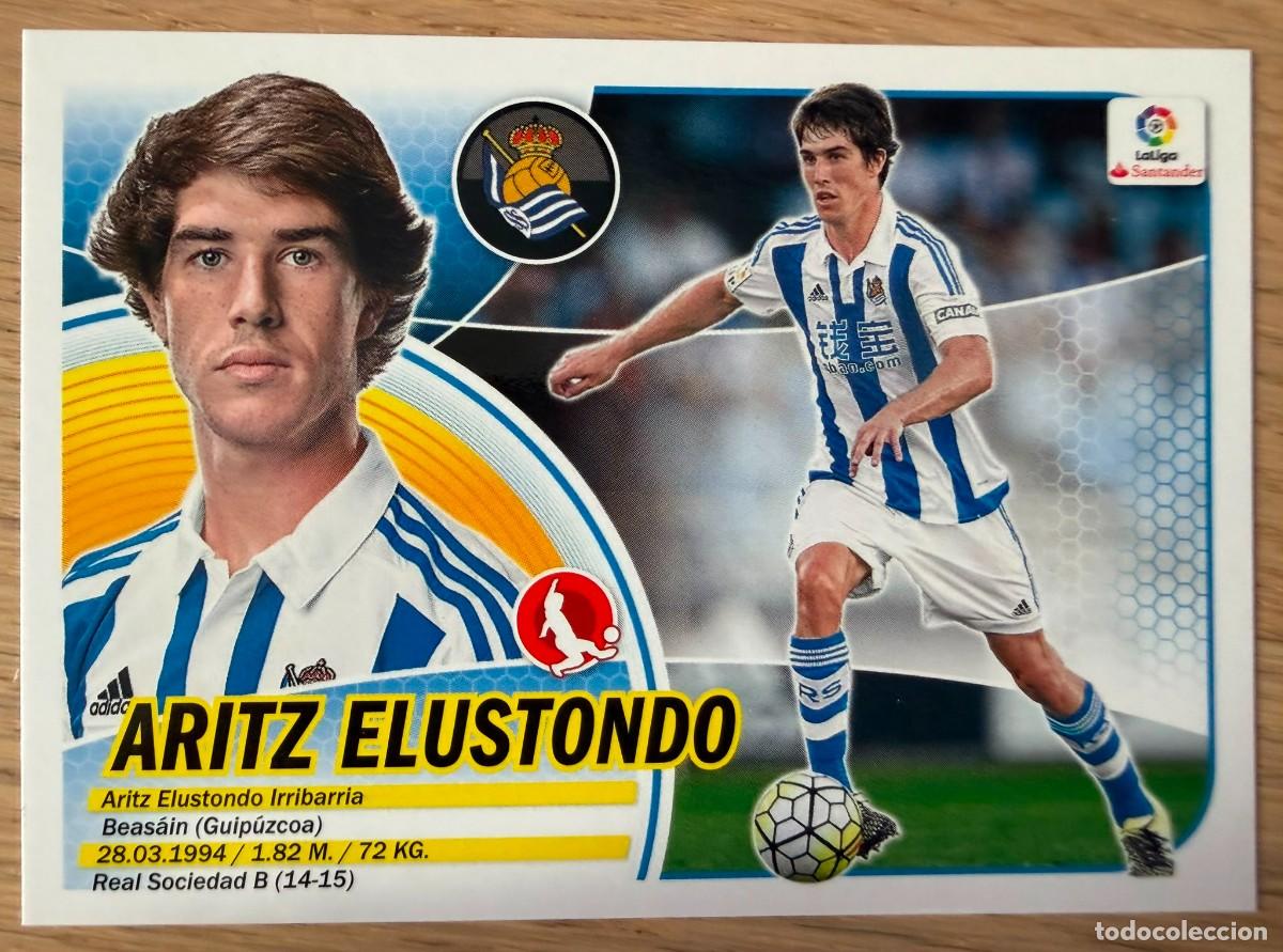 Cromos de f&uacute;tbol: 4 ARITZ ELUSTONDO REAL SOCIEDAD 16 17 2016 2017 LIGA SANTANDER COLECCIONES ESTE SIN PEGAR STICKER
