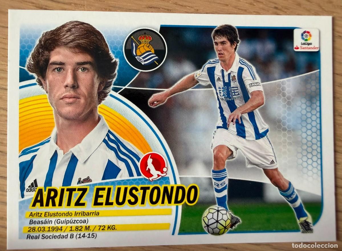 Cromos de f&uacute;tbol: 4 ARITZ ELUSTONDO REAL SOCIEDAD 16 17 2016 2017 LIGA SANTANDER COLECCIONES ESTE SIN PEGAR STICKER