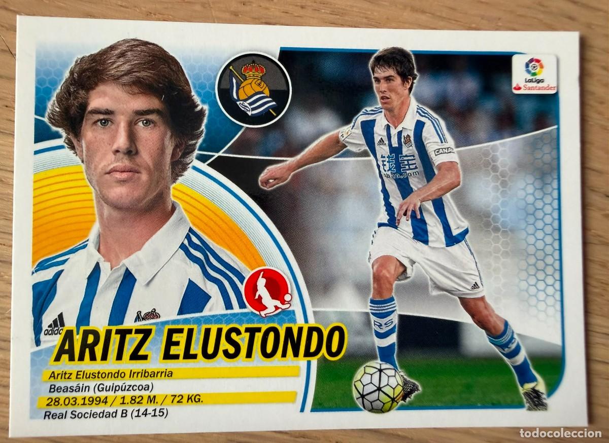 Cromos de f&uacute;tbol: 4 ARITZ ELUSTONDO REAL SOCIEDAD 16 17 2016 2017 LIGA SANTANDER COLECCIONES ESTE SIN PEGAR STICKER