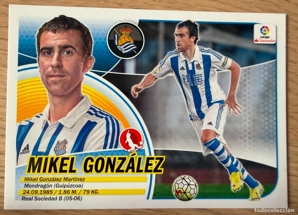 Cromos de f&uacute;tbol: 6 MIKEL GONZALEZ REAL SOCIEDAD 16 17 2016 2017 LIGA SANTANDER COLECCIONES ESTE SIN PEGAR STICKER
