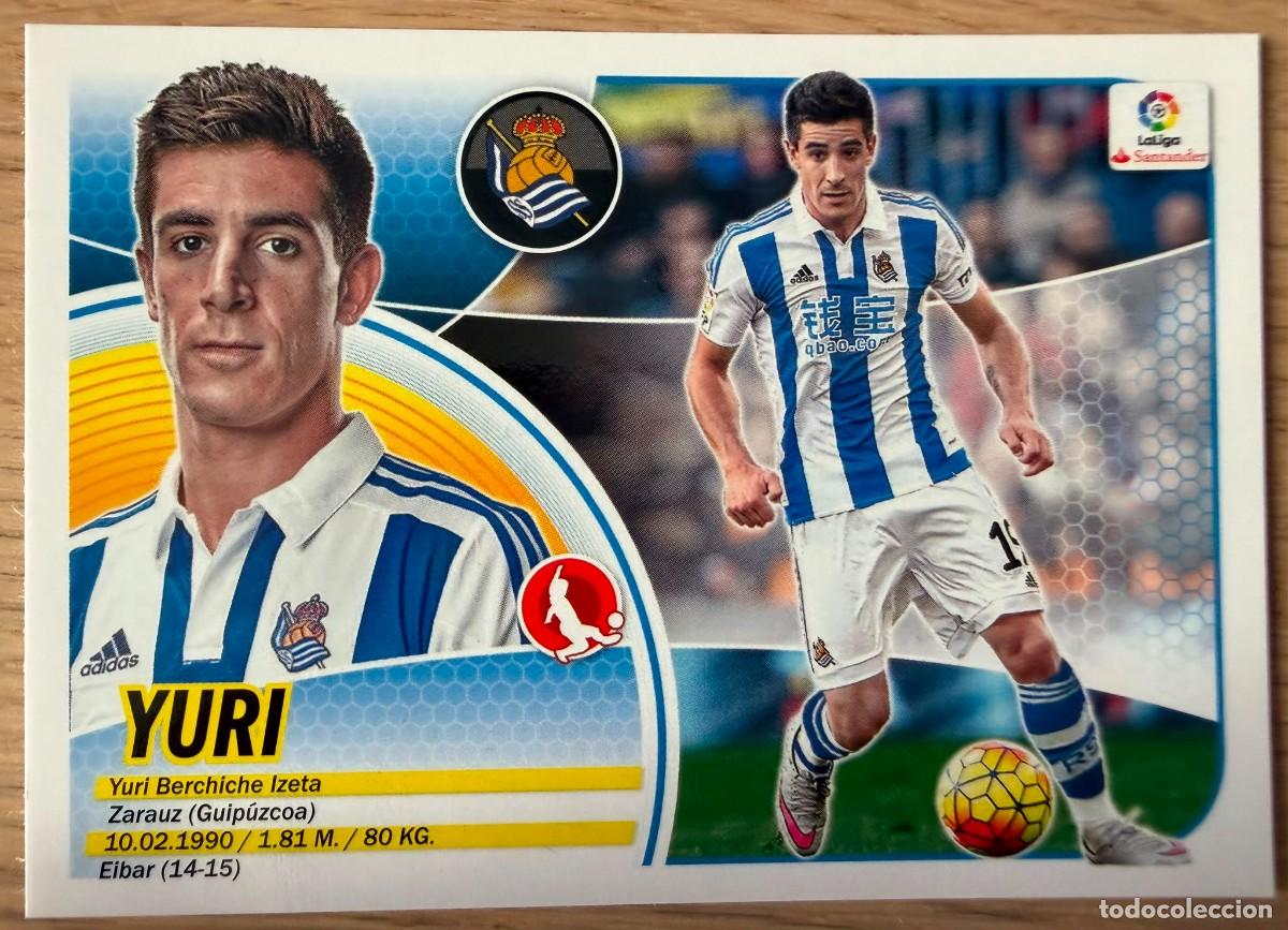 Cromos de f&uacute;tbol: 7A 7 A YURI REAL SOCIEDAD 16 17 2016 2017 LIGA SANTANDER COLECCIONES ESTE SIN PEGAR STICKER