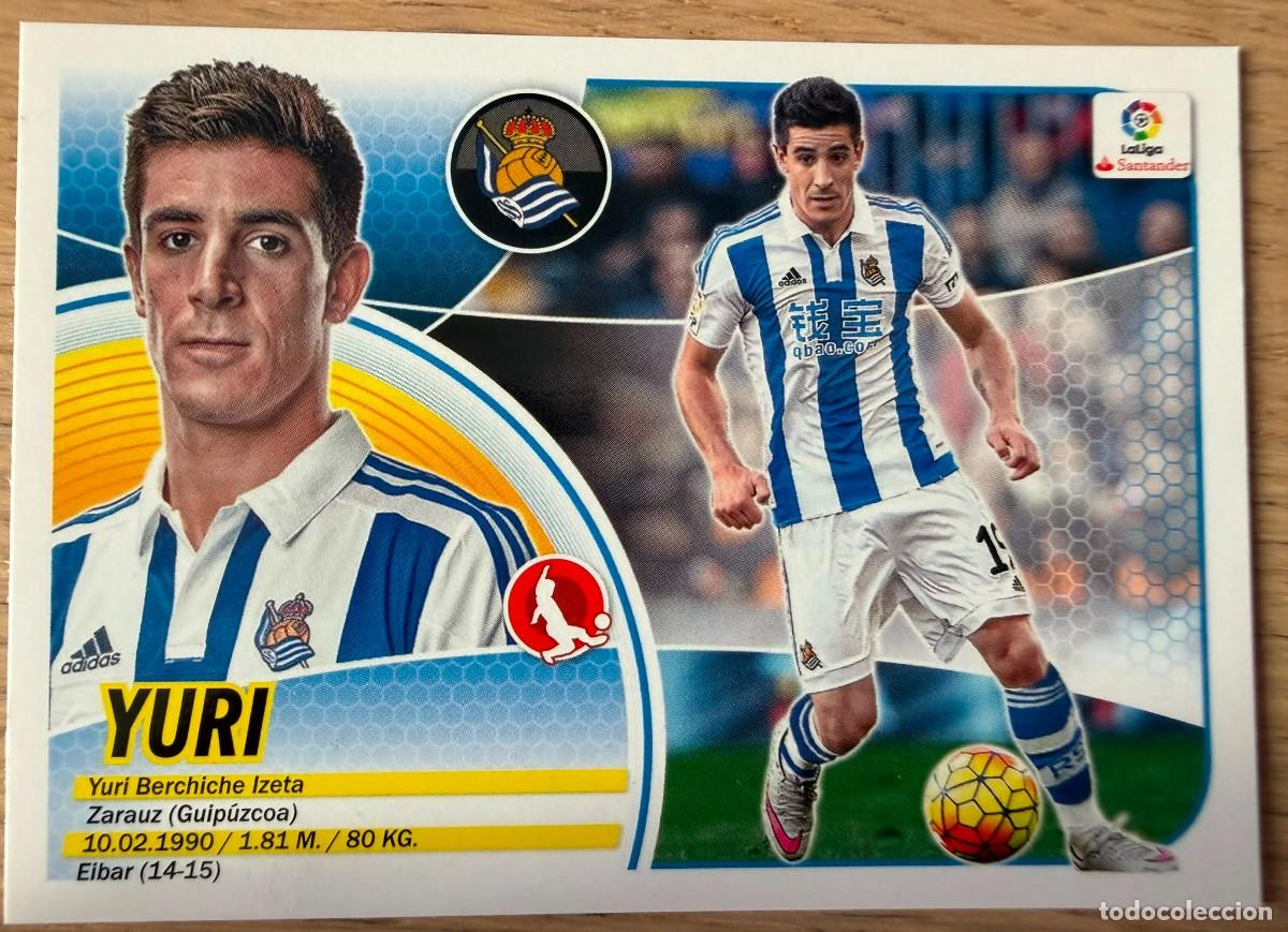Cromos de f&uacute;tbol: 7A 7 A YURI REAL SOCIEDAD 16 17 2016 2017 LIGA SANTANDER COLECCIONES ESTE SIN PEGAR STICKER