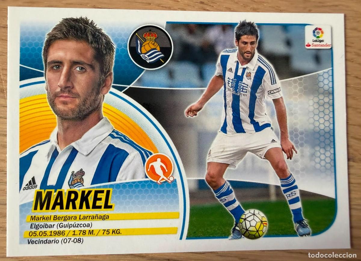 Cromos de f&uacute;tbol: 8 MARKEL BERGARA REAL SOCIEDAD 16 17 2016 2017 LIGA SANTANDER COLECCIONES ESTE SIN PEGAR STICKER