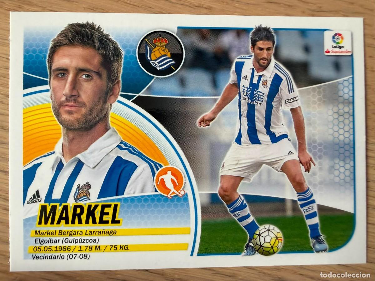 Cromos de f&uacute;tbol: 8 MARKEL BERGARA REAL SOCIEDAD 16 17 2016 2017 LIGA SANTANDER COLECCIONES ESTE SIN PEGAR STICKER