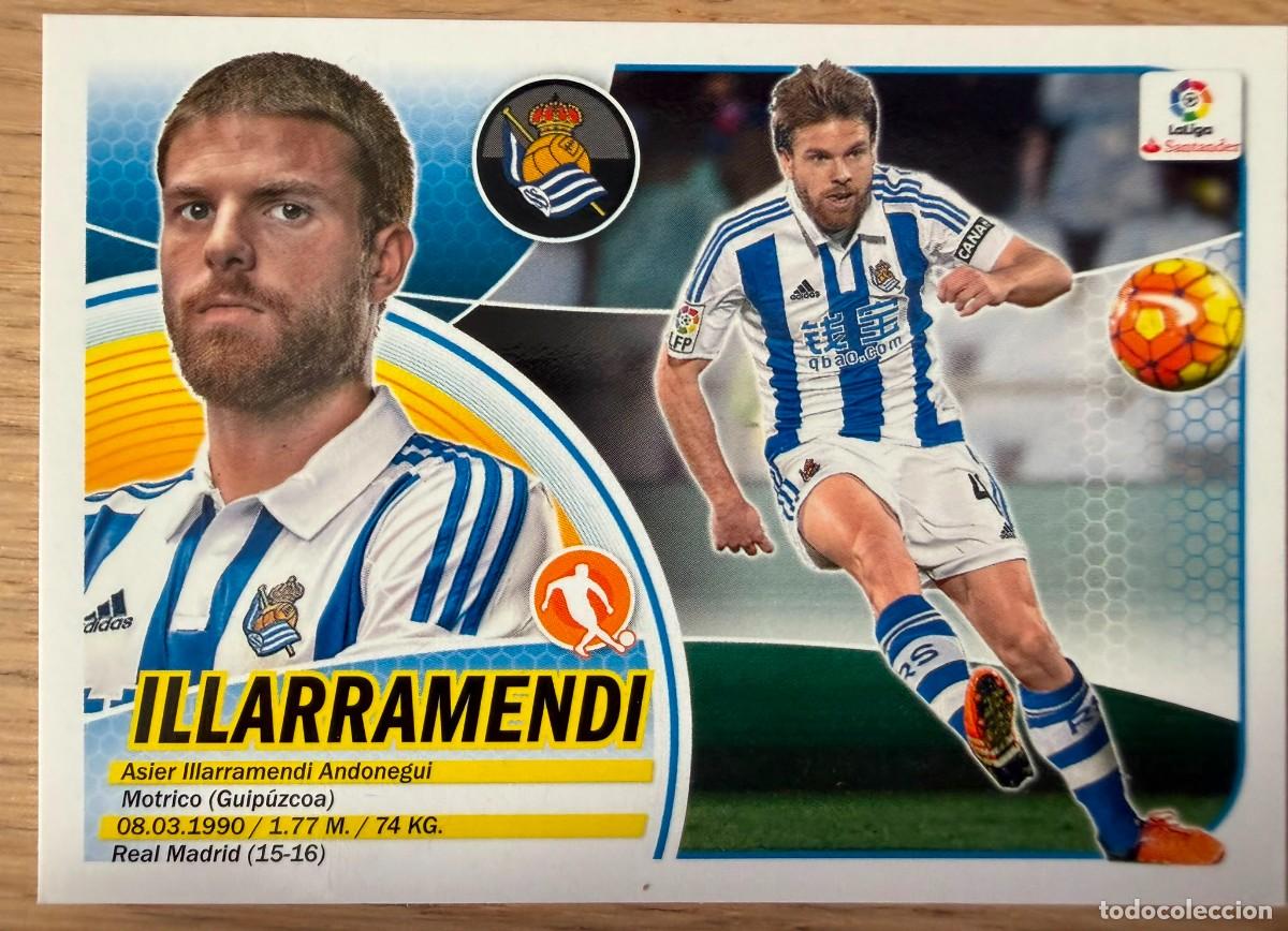 Cromos de f&uacute;tbol: 9 ILLARRAMENDI REAL SOCIEDAD 16 17 2016 2017 LIGA SANTANDER COLECCIONES ESTE SIN PEGAR STICKER