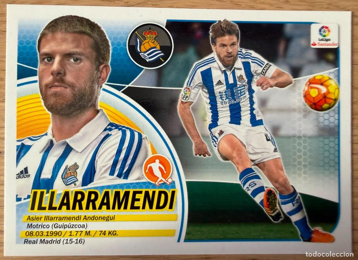 Cromos de f&uacute;tbol: 9 ILLARRAMENDI REAL SOCIEDAD 16 17 2016 2017 LIGA SANTANDER COLECCIONES ESTE SIN PEGAR STICKER