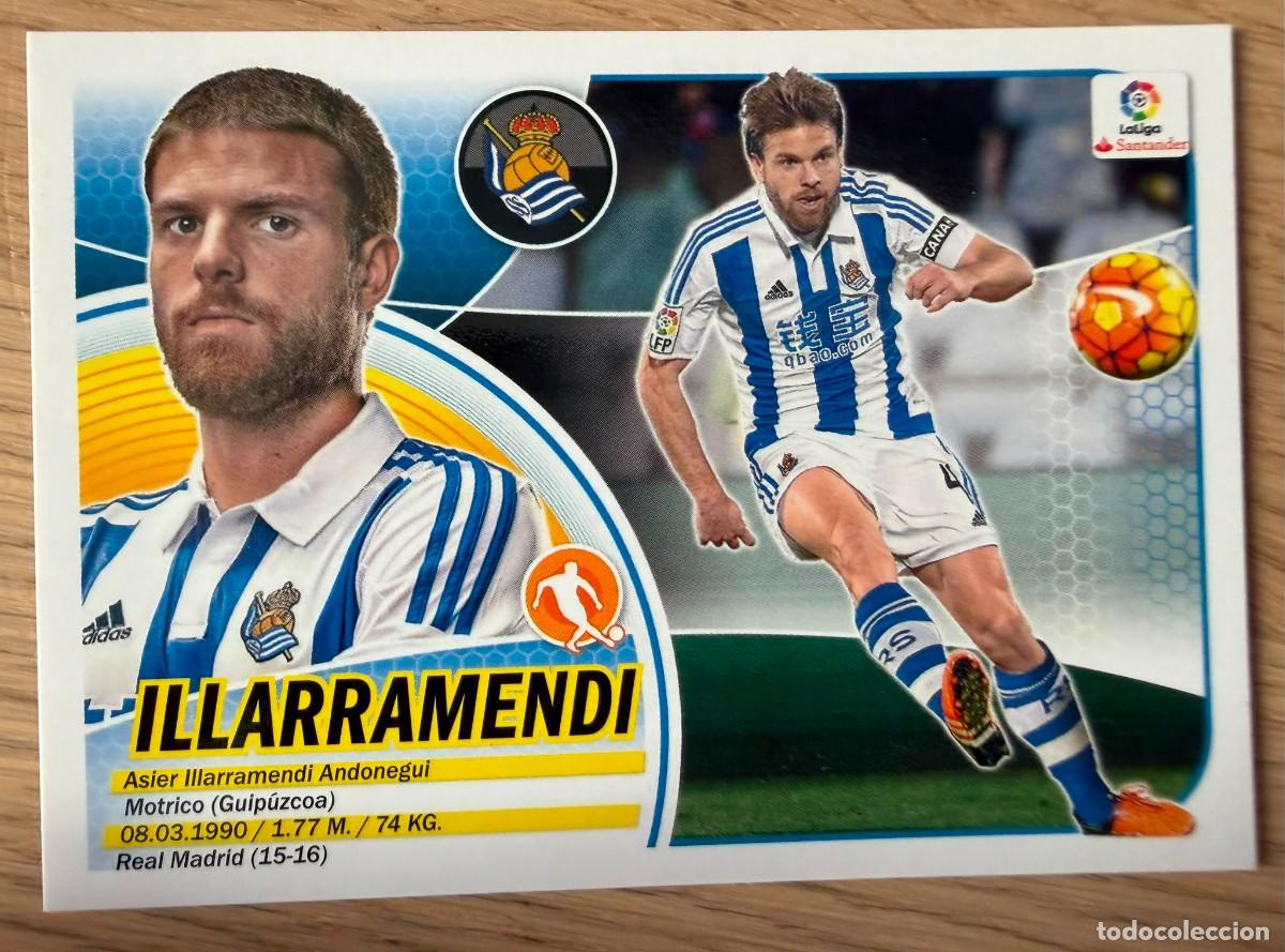 Cromos de f&uacute;tbol: 9 ILLARRAMENDI REAL SOCIEDAD 16 17 2016 2017 LIGA SANTANDER COLECCIONES ESTE SIN PEGAR STICKER