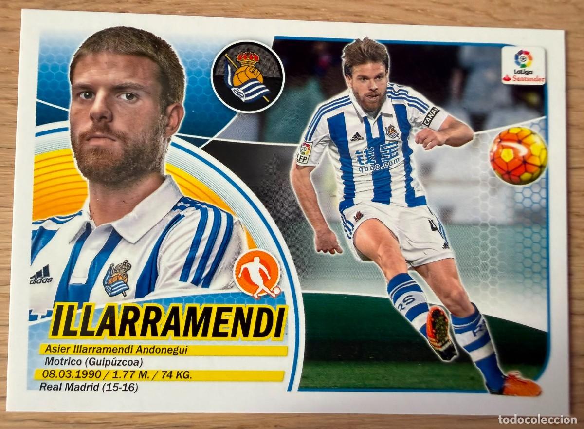 Cromos de f&uacute;tbol: 9 ILLARRAMENDI REAL SOCIEDAD 16 17 2016 2017 LIGA SANTANDER COLECCIONES ESTE SIN PEGAR STICKER