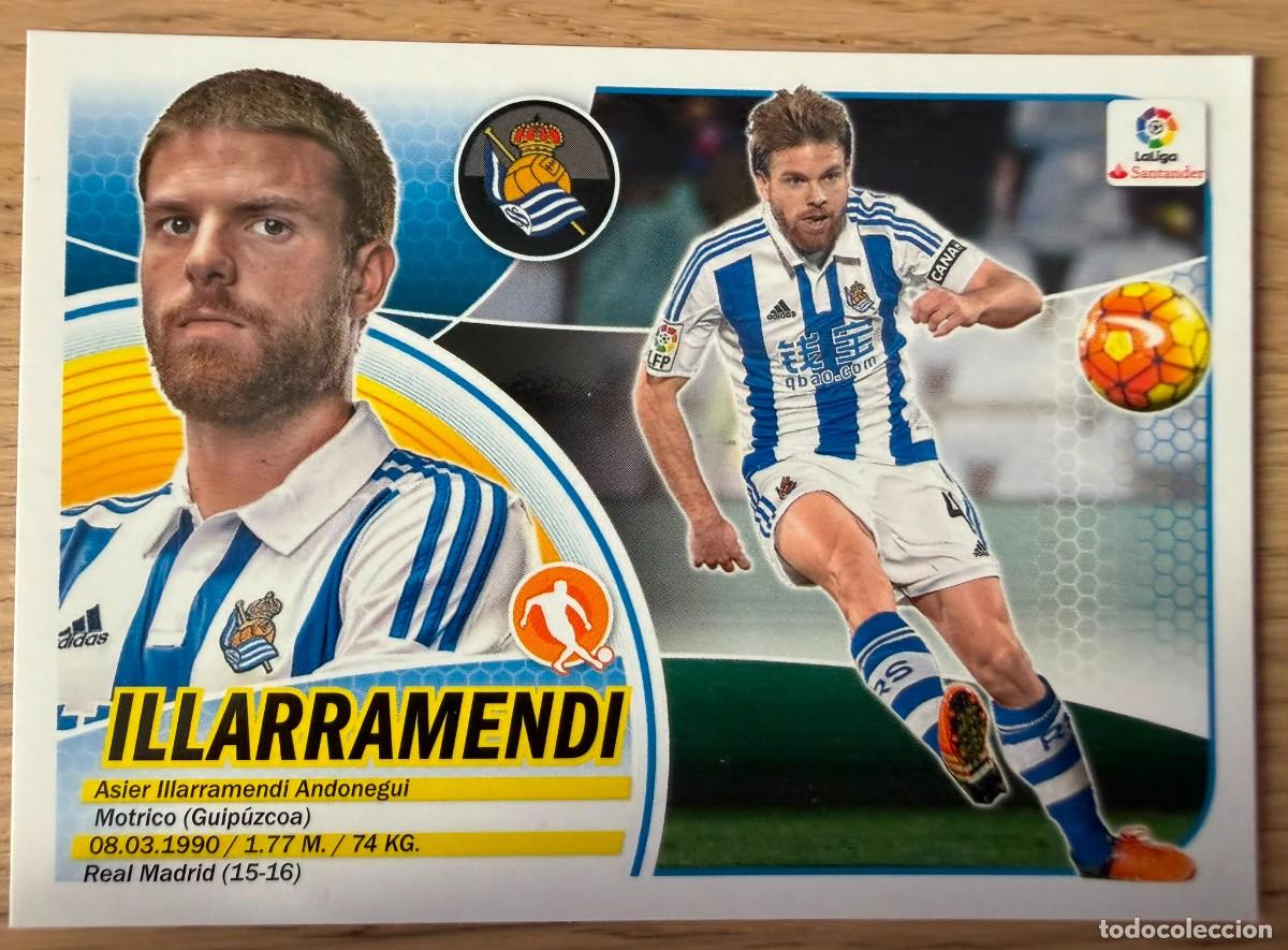 Cromos de f&uacute;tbol: 9 ILLARRAMENDI REAL SOCIEDAD 16 17 2016 2017 LIGA SANTANDER COLECCIONES ESTE SIN PEGAR STICKER