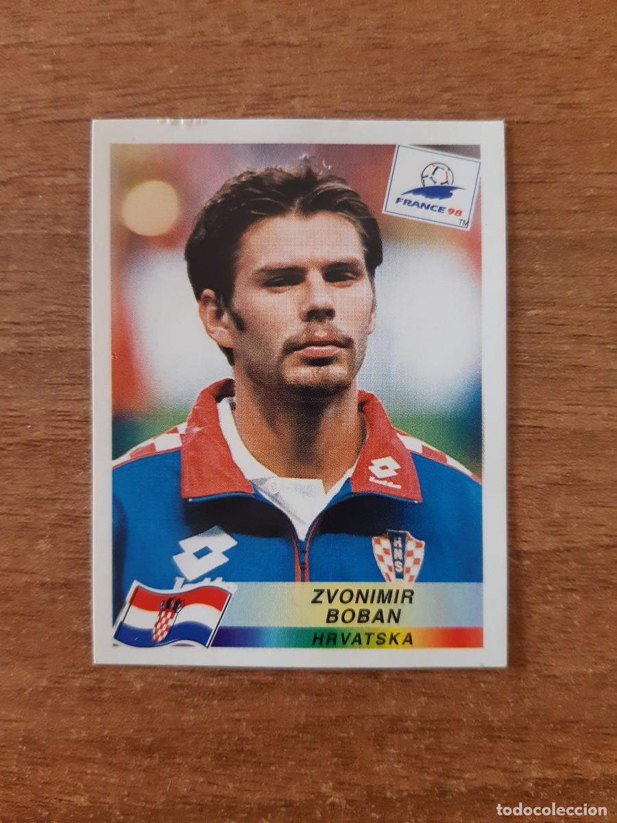Cromos de f&uacute;tbol: N&deg;545 Zvonimir Boban (Croacia) Mundial France 98 Francia 1998 PANINI. Trasera DANONE. Nunca pegado