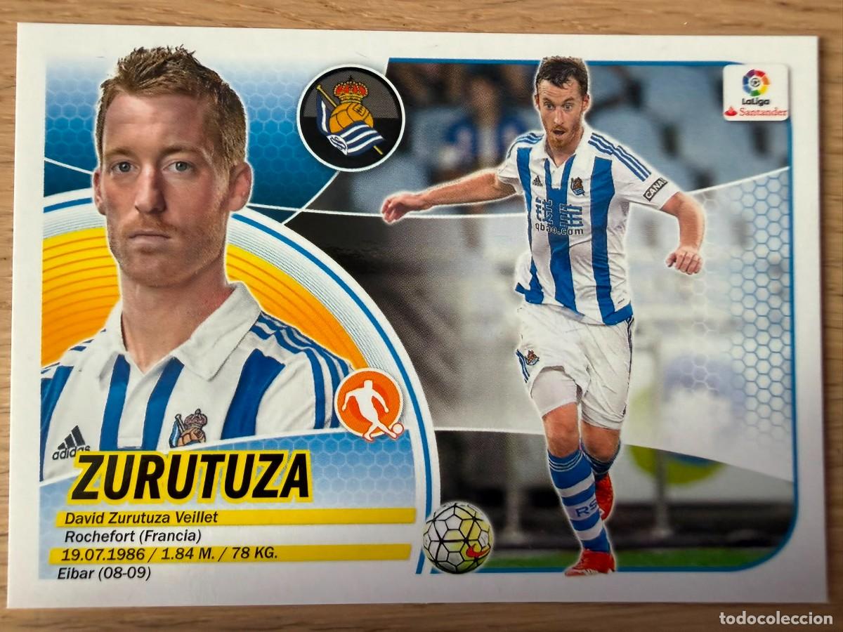 Cromos de Futebol: 11A 11 A ZURUTUZA REAL SOCIEDAD 16 17 2016 2017 LIGA SANTANDER COLECCIONES ESTE SIN PEGAR STICKER