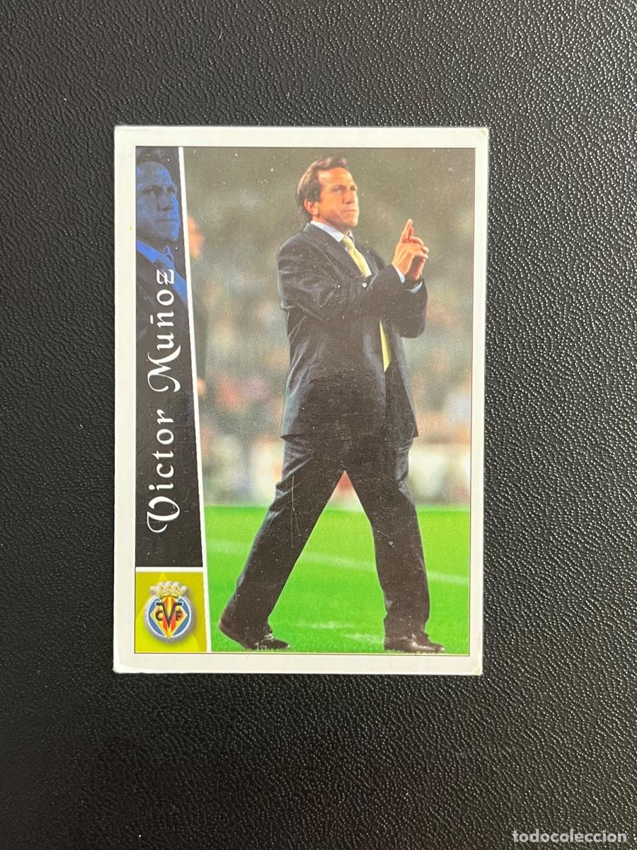 Figurine di Calcio: 381 V&Iacute;CTOR MU&Ntilde;OZ ENTRENADOR VILLARREAL CF FICHAS DE LA LIGA PLUS 2002 2003 MUNDICROMO 02 03