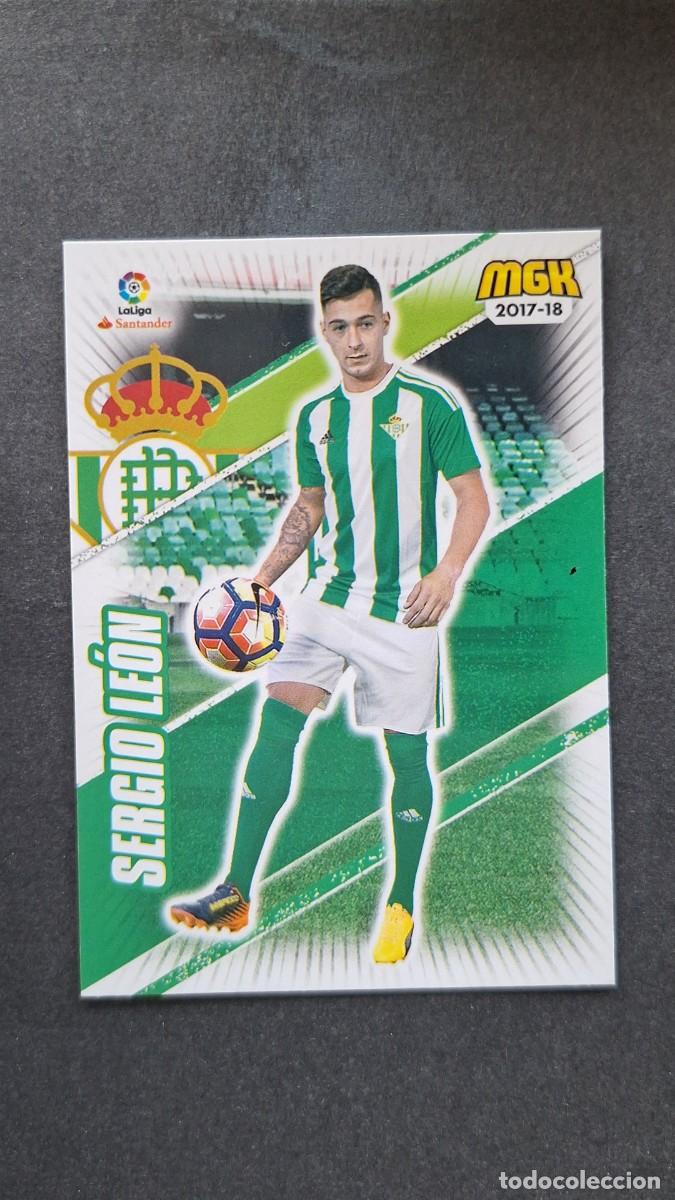 Cromos de f&uacute;tbol: L1 SERGIO LEON REAL BETIS BALOMPIE 125 PANINI MEGACRACKS 2017 2018 17 18