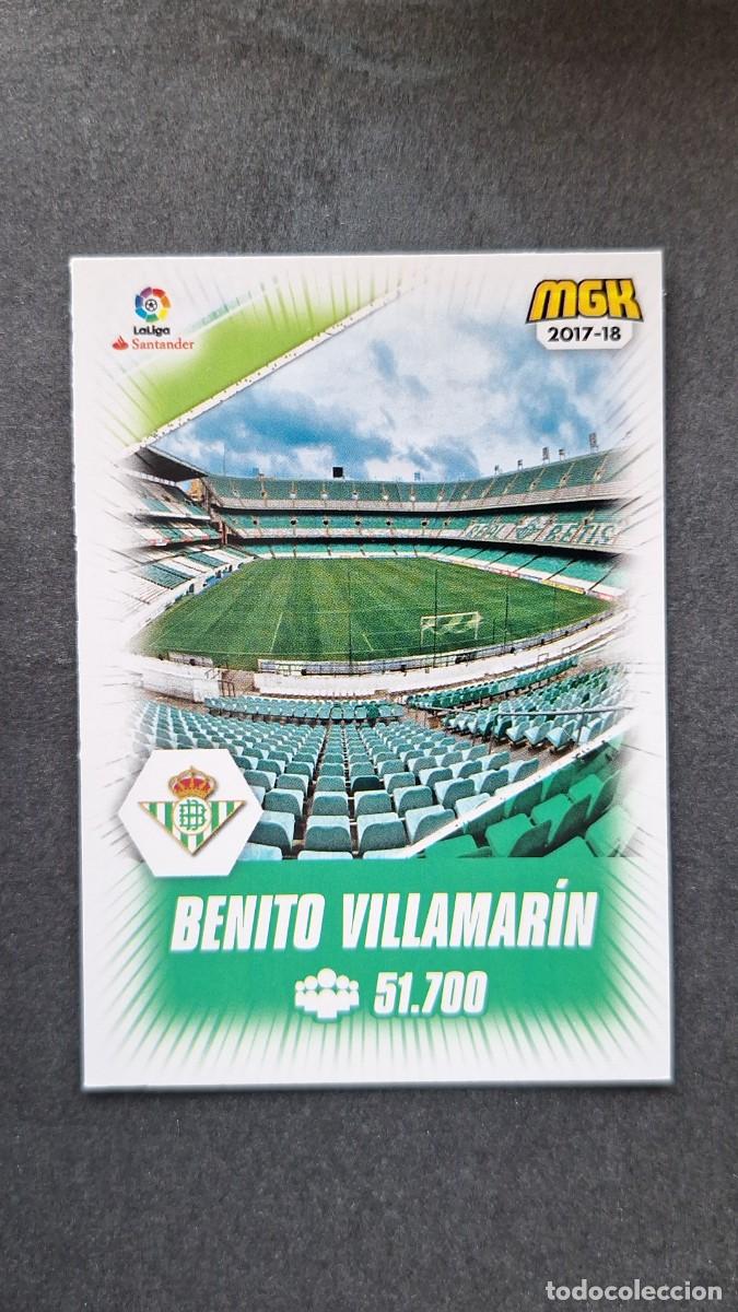 Cromos de f&uacute;tbol: L1 ESTADIO BENITO VILLAMARIN REAL BETIS BALOMPIE 130 PANINI MEGACRACKS 2017 2018 17 18