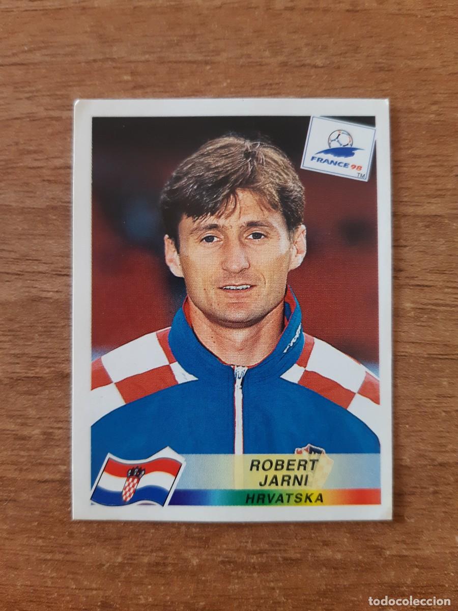 Cromos de f&uacute;tbol: N&deg;542 Robert Jarni (Croacia) Mundial France 98 Francia 1998 PANINI. Trasera DANONE. Nunca pegado
