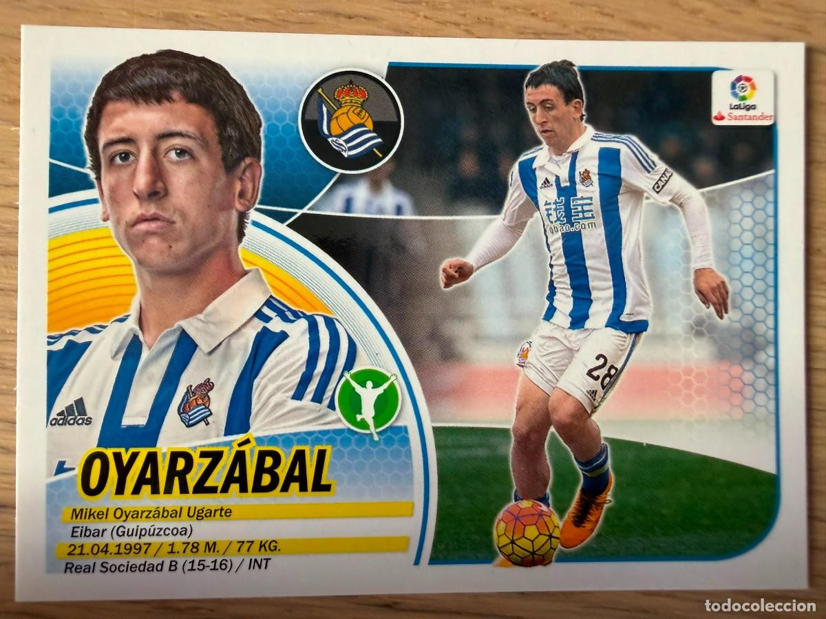 Cromos de f&uacute;tbol: 14 OYARZABAL REAL SOCIEDAD 16 17 2016 2017 LIGA SANTANDER COLECCIONES ESTE SIN PEGAR STICKER