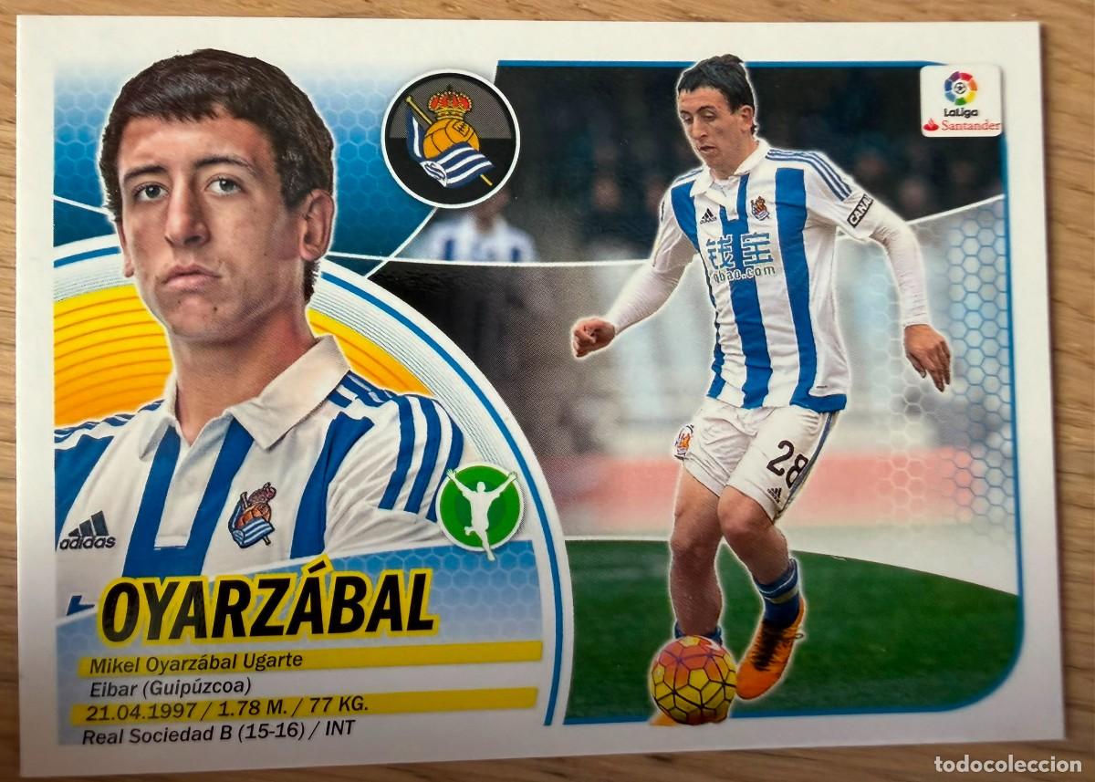 Cromos de f&uacute;tbol: 14 OYARZABAL REAL SOCIEDAD 16 17 2016 2017 LIGA SANTANDER COLECCIONES ESTE SIN PEGAR STICKER