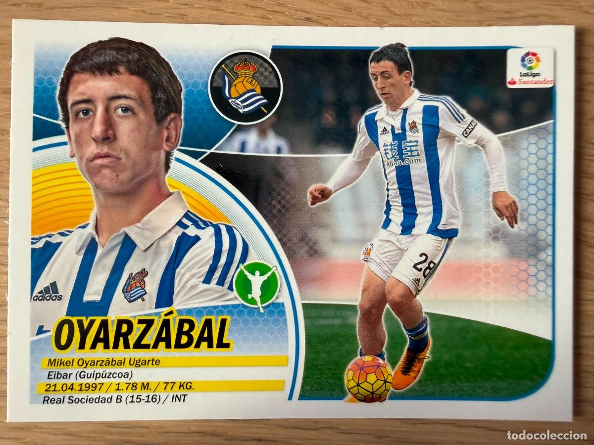 Cromos de f&uacute;tbol: 14 OYARZABAL REAL SOCIEDAD 16 17 2016 2017 LIGA SANTANDER COLECCIONES ESTE SIN PEGAR STICKER