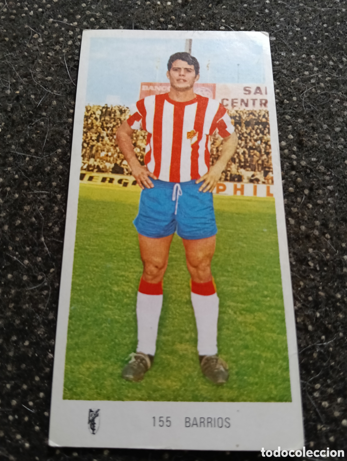 Cromos de f&uacute;tbol: N&deg; 155 Barrios Granada C.F. Ruiz Romero 1971-1972. 71-72. Nunca pegado