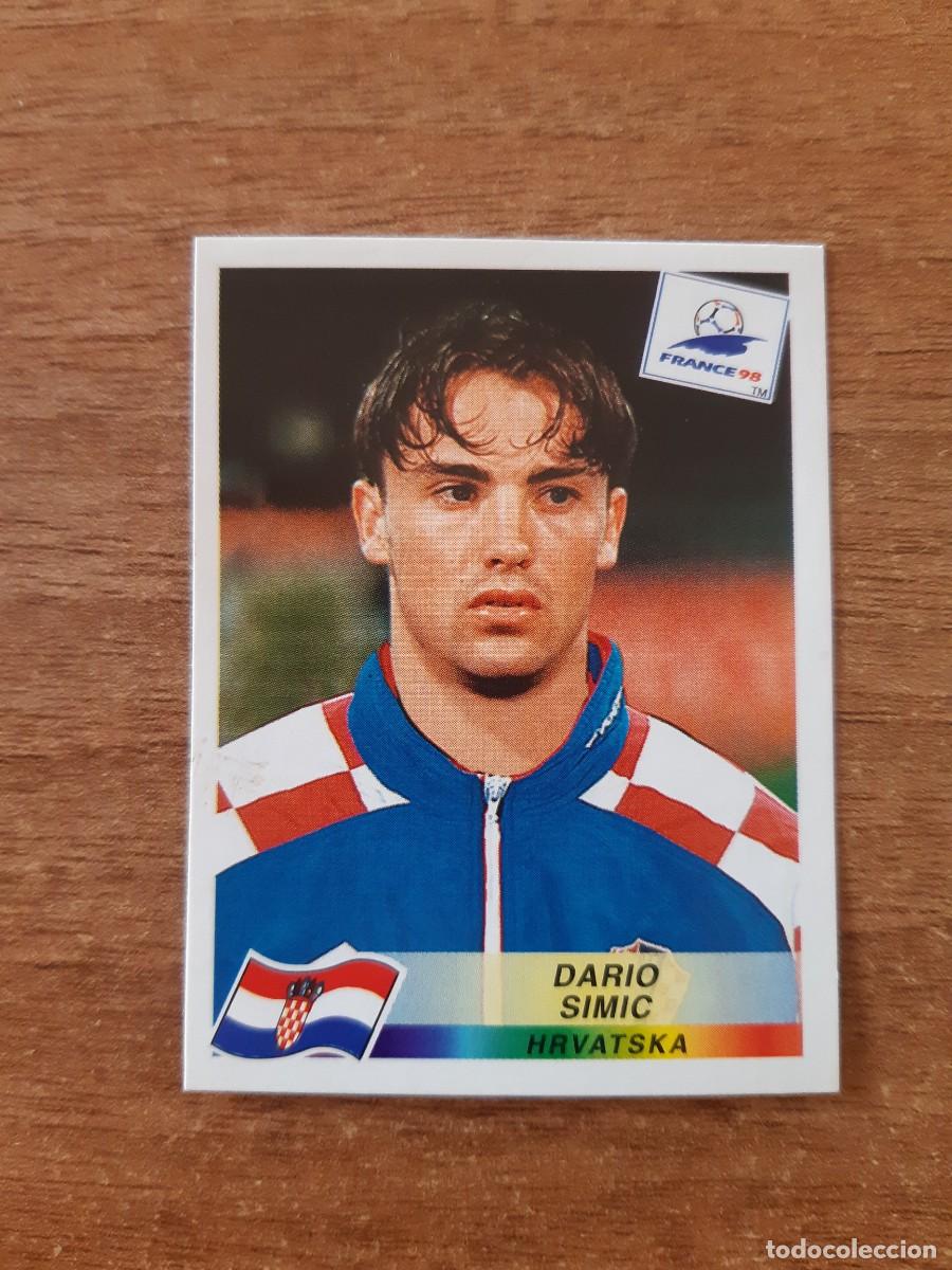 Cromos de f&uacute;tbol: N&deg;538 Dario Simic (Croacia) Mundial France 98 Francia 1998 PANINI. Nunca pegado, sin pegar