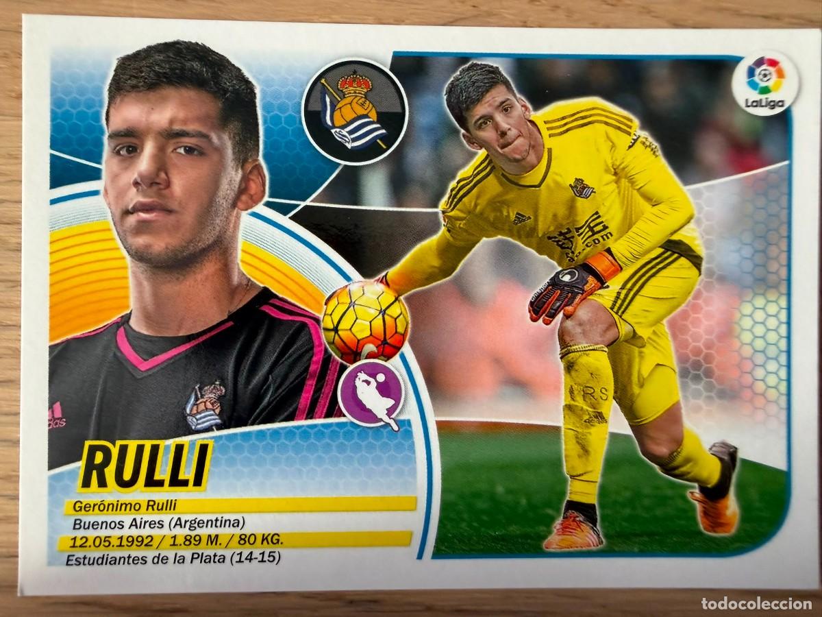 Cromos de f&uacute;tbol: 1 RULLI SOLO LOGO LIGA REAL SOCIEDAD 16 17 2016 2017 LIGA SANTANDER COLECCIONES ESTE SIN PEGAR