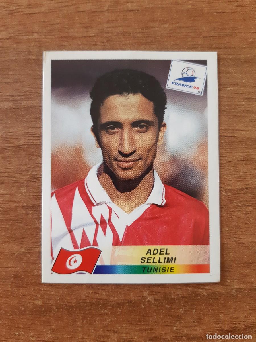 Cartes &agrave; collectionner de Football: N&deg;493 Adel Sellimi (T&uacute;nez) Mundial France 98 Francia 1998 PANINI. Trasera DANONE. Nunca pegado