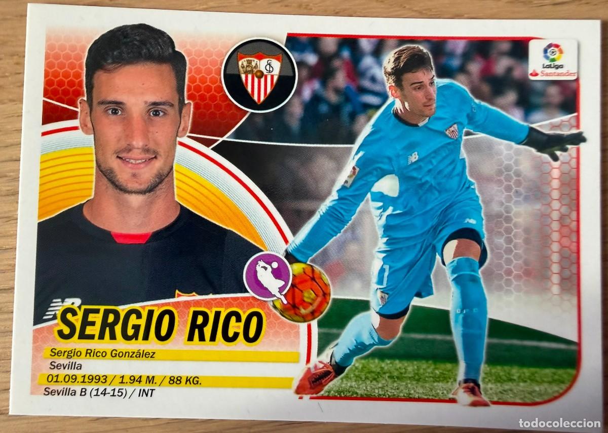 Cromos de f&uacute;tbol: 1 SERGIO RICO SEVILLA 16 17 2016 2017 LIGA SANTANDER COLECCIONES ESTE SIN PEGAR STICKER
