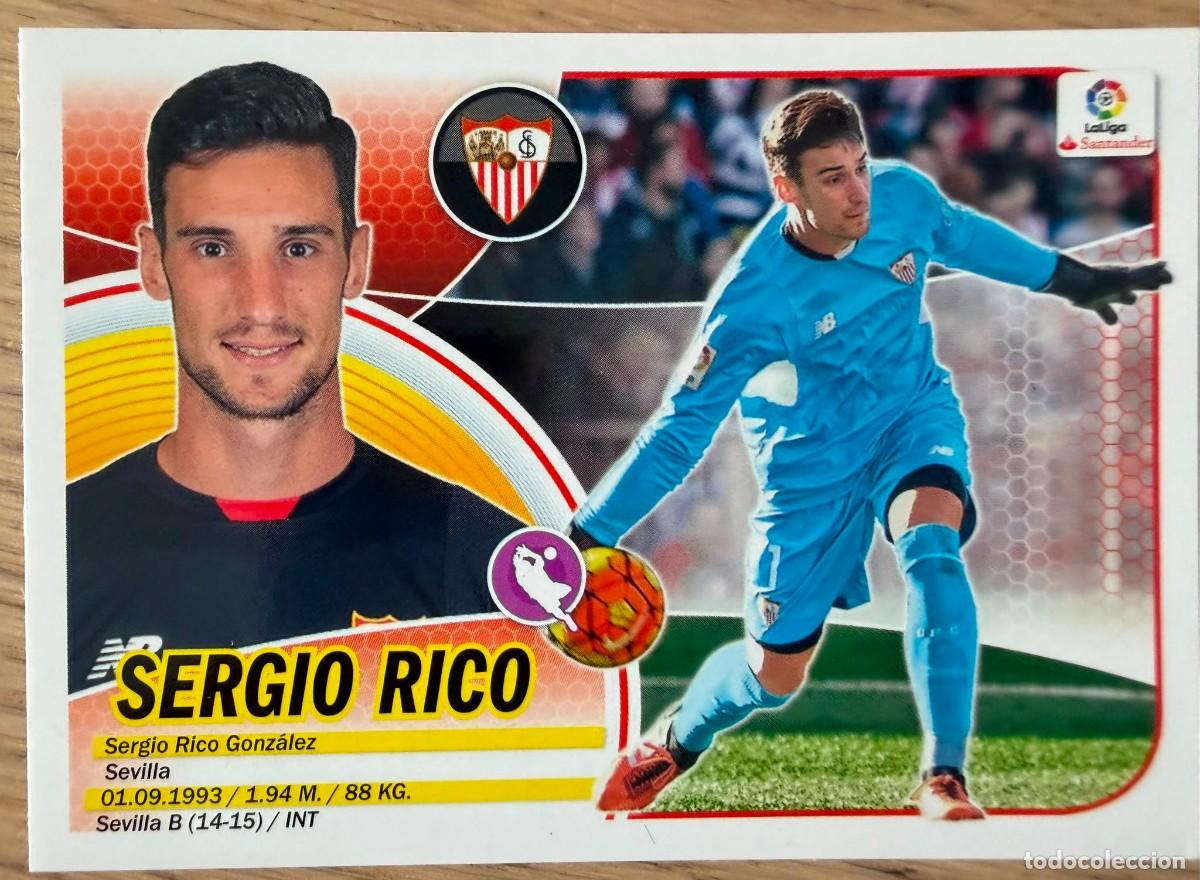 Cromos de f&uacute;tbol: 1 SERGIO RICO SEVILLA 16 17 2016 2017 LIGA SANTANDER COLECCIONES ESTE SIN PEGAR STICKER