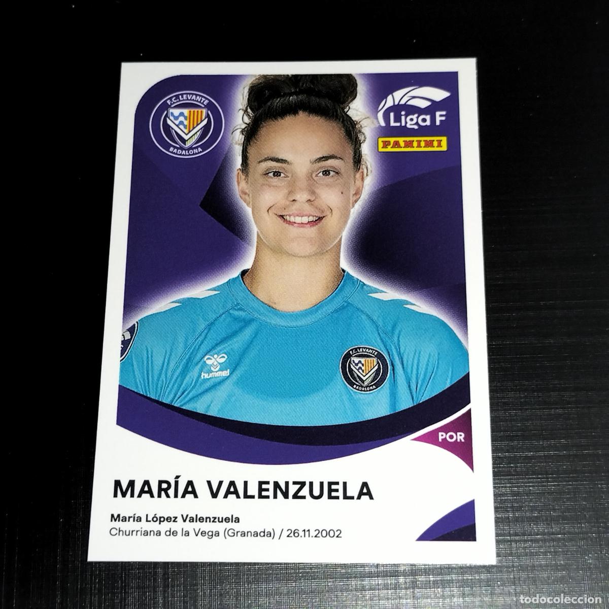 Cromos de f&uacute;tbol: 185 MARIA VALENZUELA FC LEVANTE BADALONA CROMOS LIGA F FEMENINA PANINI 2024 2025 24 25