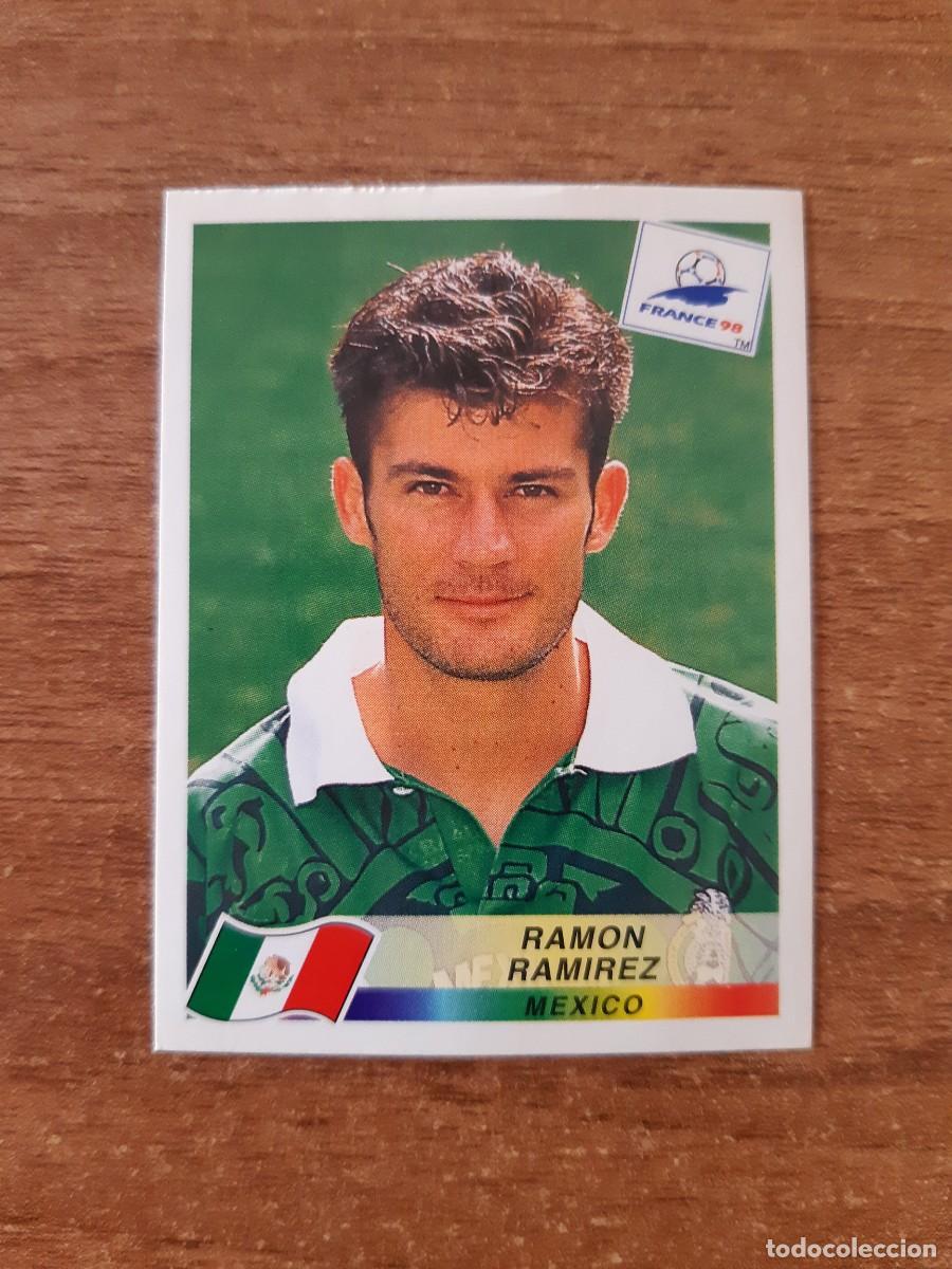 Cromos de f&uacute;tbol: N&deg;361 Ram&oacute;n Ram&iacute;rez (M&eacute;xico) Mundial France 98 Francia 1998 PANINI. Trasera DANONE.Nunca pegado
