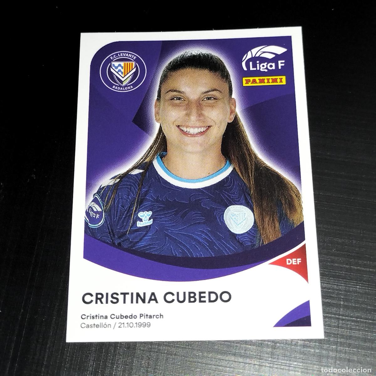 Cromos de f&uacute;tbol: 188 CRISTINA CUBEDO FC LEVANTE BADALONA CROMOS LIGA F FEMENINA PANINI 2024 2025 24 25