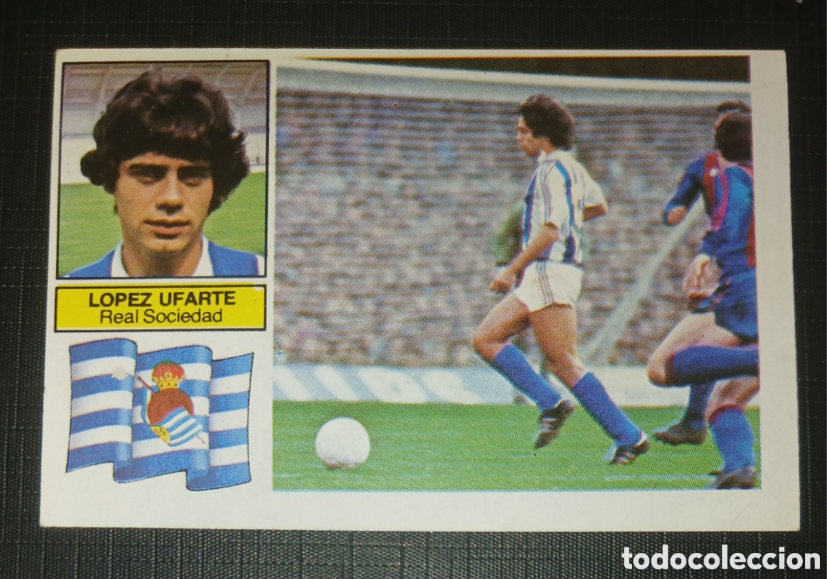 Cromos de f&uacute;tbol: Cromo L&oacute;pez Ufarte - Real Sociedad - Liga 82 83 / 1982 1983 - Ed. Este